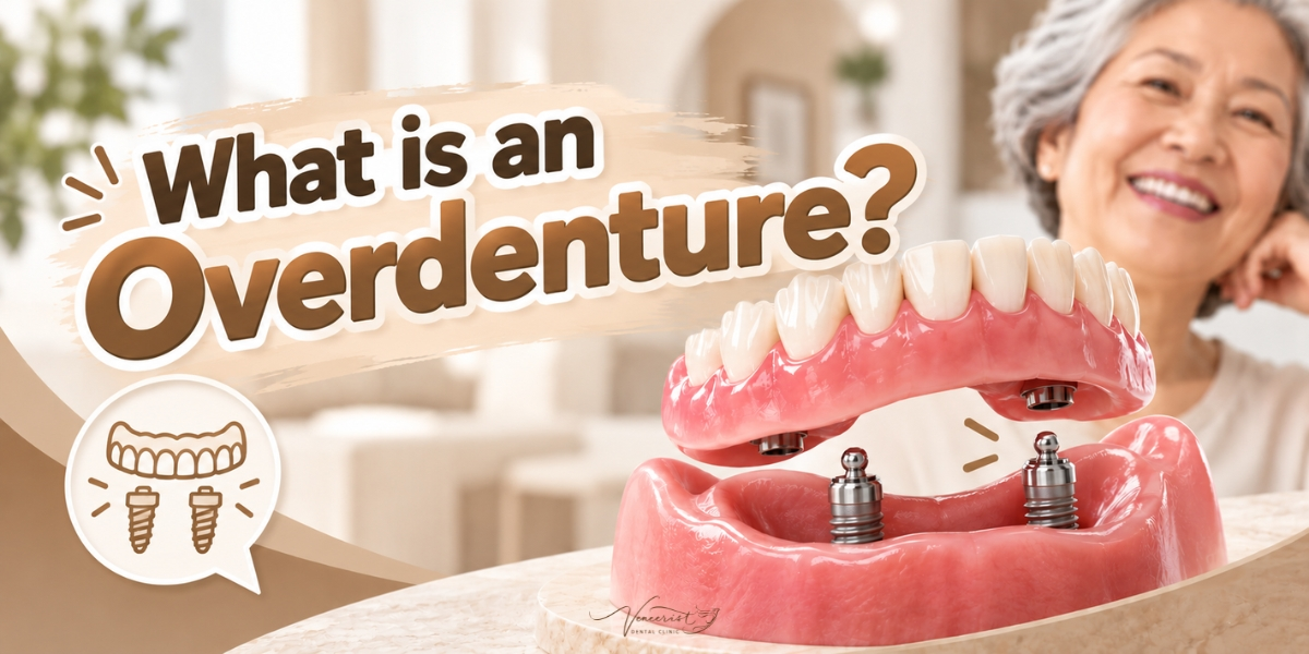 What is an overdenture removable denture retained by dental implants