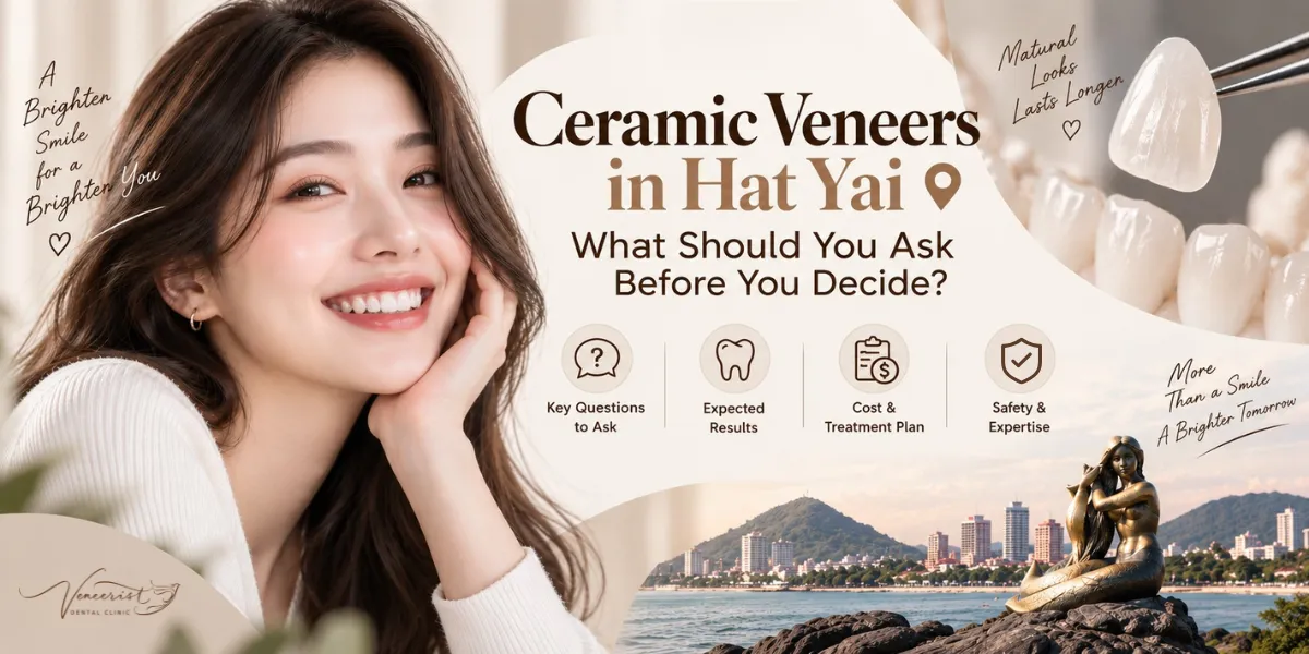 Veneers in Hat Yai and questions to ask before choosing Ceramic Veneers