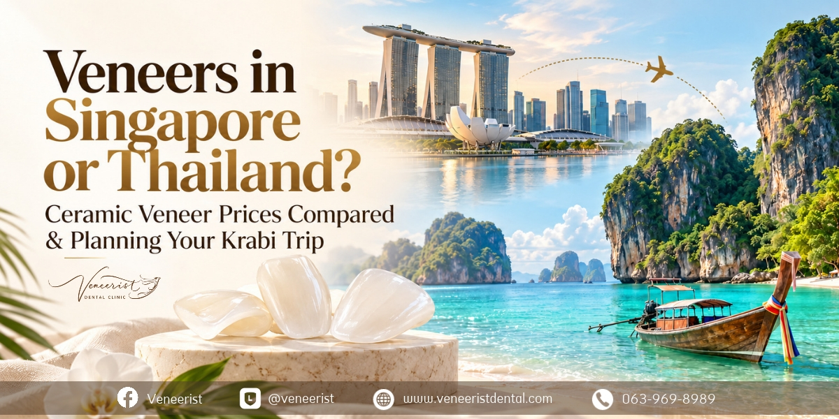Ceramic veneers in Singapore vs Thailand – comparing veneer costs and planning a dental holiday in Krabi